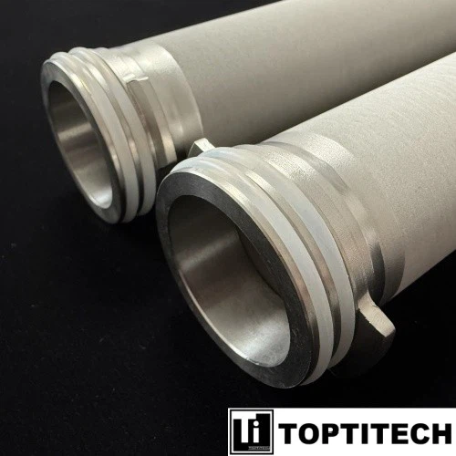 0.2um Porous Titanium Filter Cartridge With 226 Connector On Both Sides